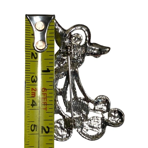 Silver Tone Angel Brooch Pin With Rhinestone Accents In Gift Box - Picture 6 of 8